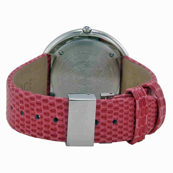 SALE Versace Silver Lizard Red Ladies Watch!
